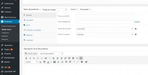 Como crear una pagina web para artista- Crear producto WooCommerce