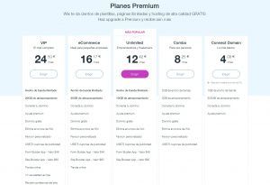 Como crear una pagina web para artista- Wix planes precios