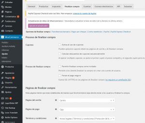 Como crear una pagina web para artista- WooCommerce Finalizar compra