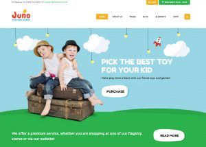 Como crear una pagina web para artistas con publico infantil - Juno Tema