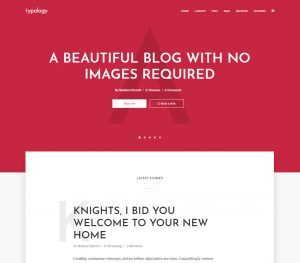 Como crear una pagina web para revistas, editoriales o escritores - Typology Tema