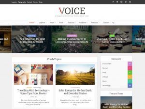 Como crear una pagina web para revistas, editoriales o escritores - Voice Tema